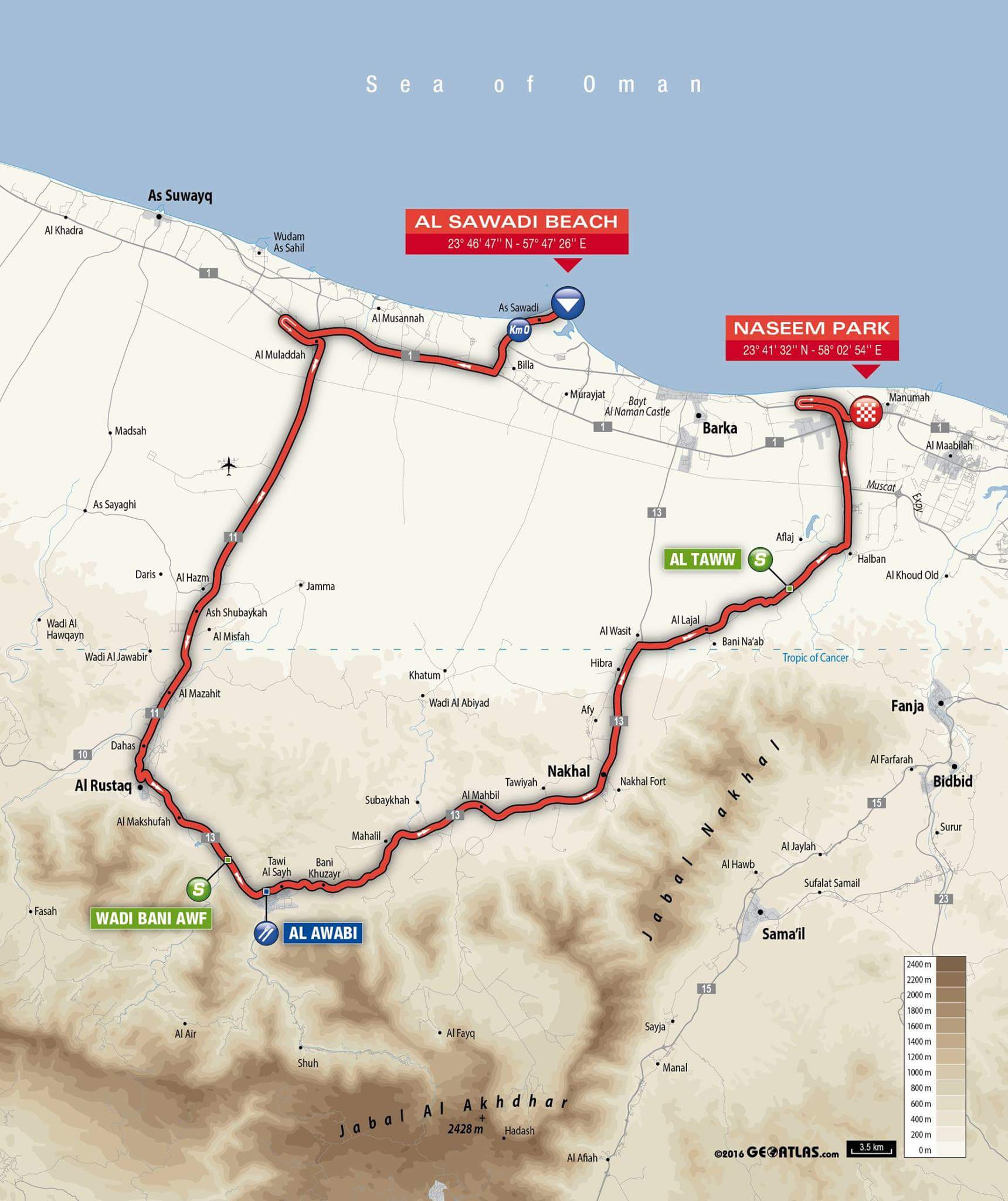 Tour of Oman: LIVE TAPPA 1