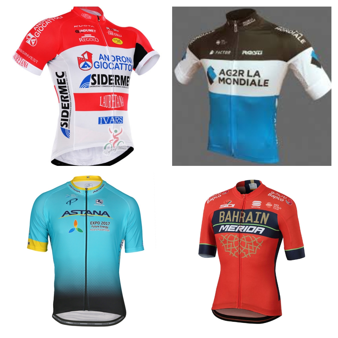 Presentazione team Giro Blocco 1: Androni, Ag2R, Astana e Bahrain