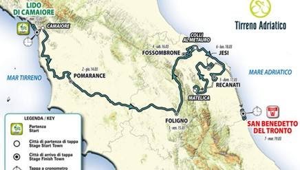 Ecco la Tirreno-Adriatico 2019